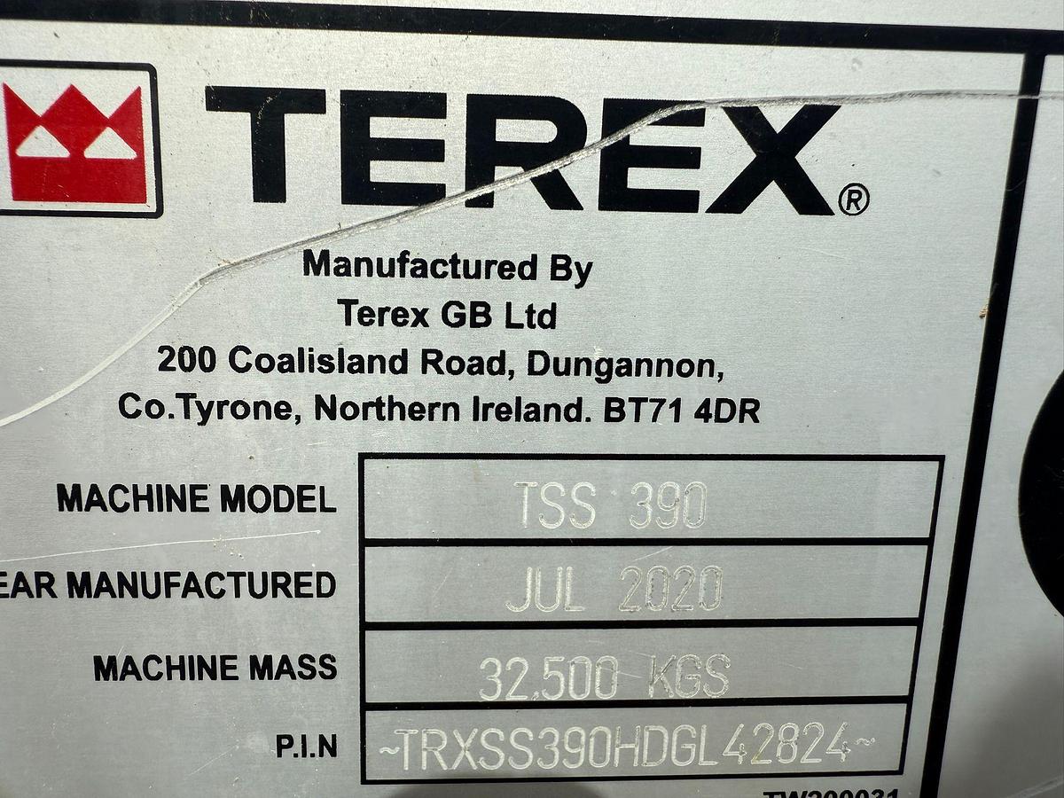 Used 2020 Terex Ecotec TSS 390 Slow-speed Single-shaft Shredder