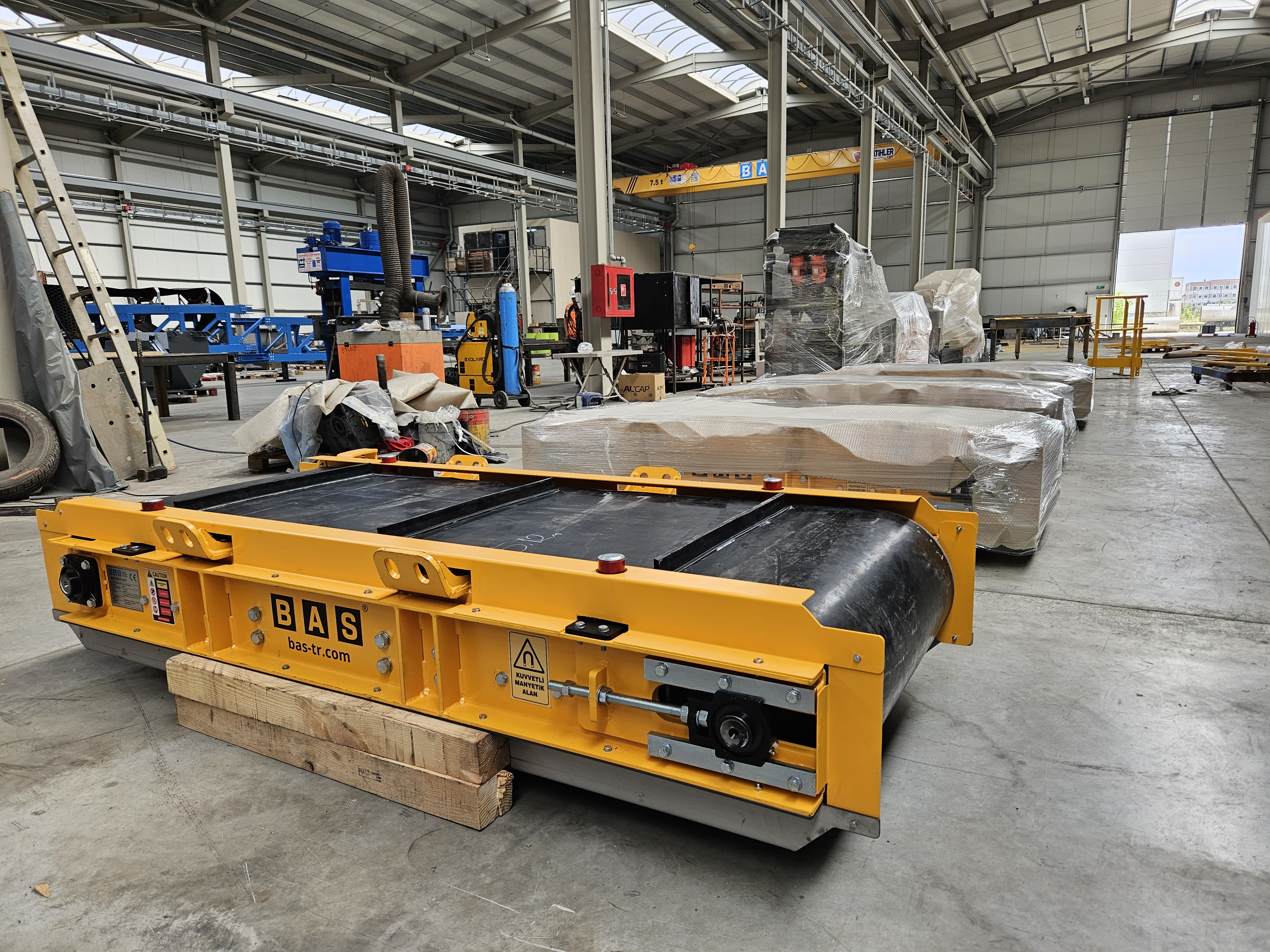 Used 2026 BAS MBS-M-1000 Permanent Magnetic Over-Band Ferrous Metal Separator