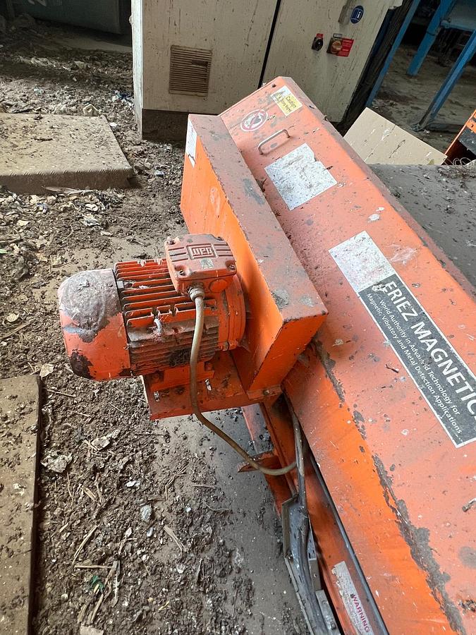 Used 2009 Eriez REV X NM S40 Eddy Current Separator (ECS) and RR Magnetic Drum Separator 