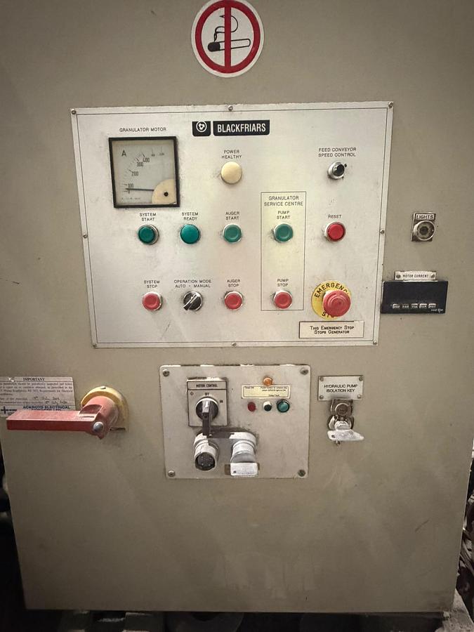 Used 2004 Blackfriar Granulator 155