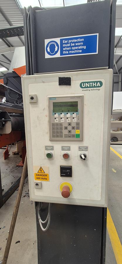 Used 2020 Untha Shredding and Granulation line