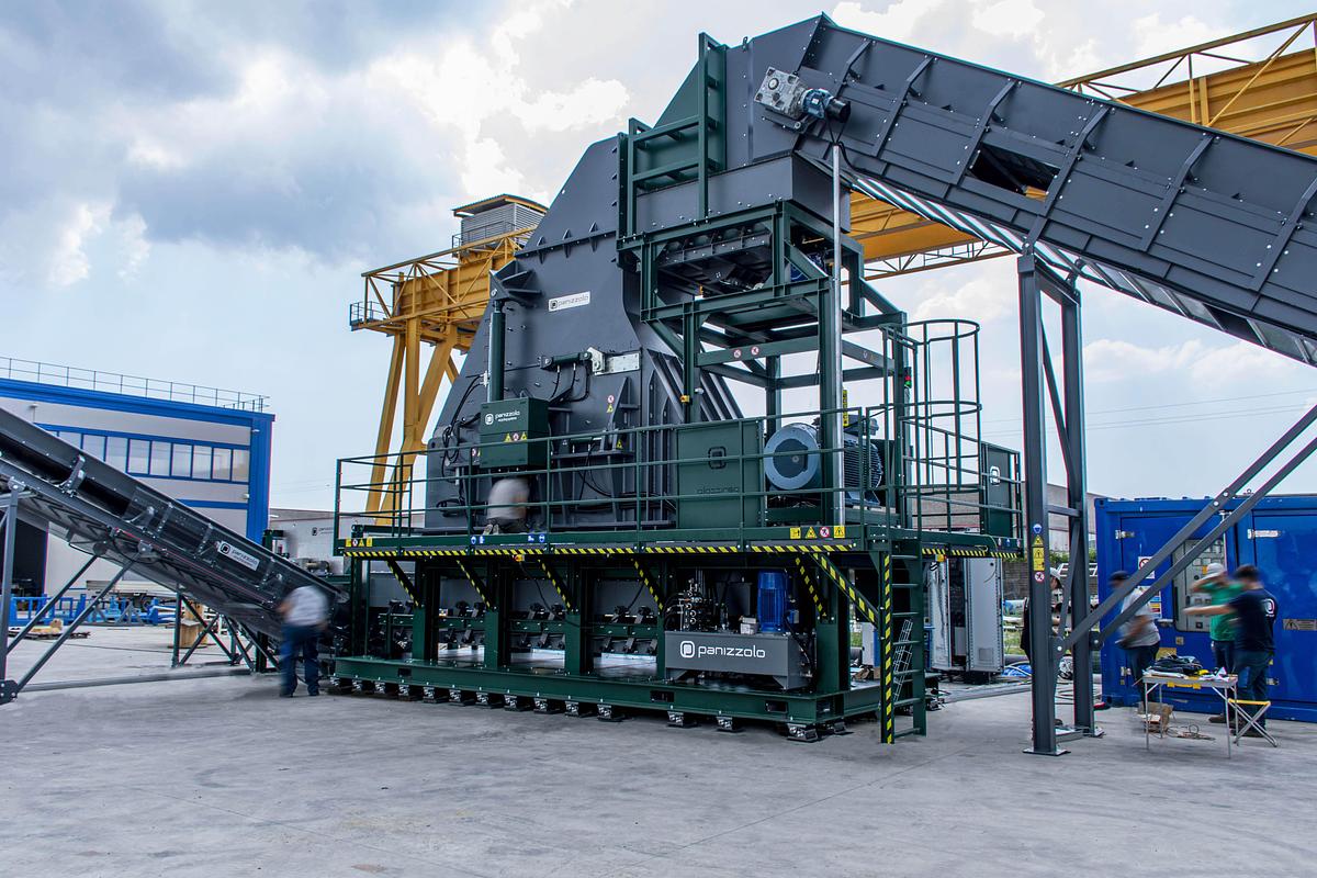 Used Panizzolo Mega 735 Stationary Hammer Mill.