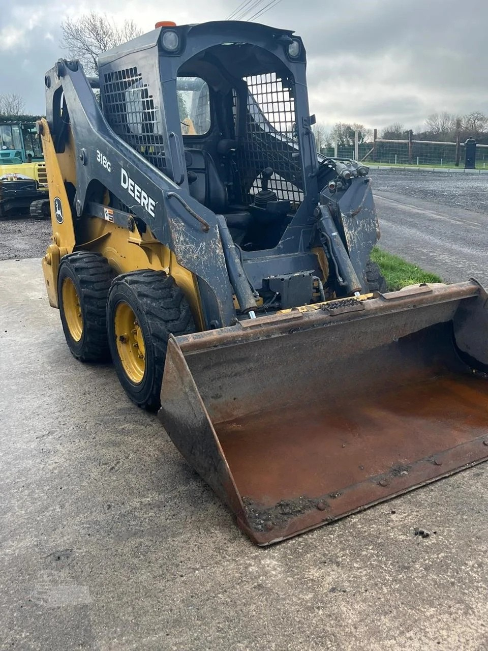 Used 2018 John Deere 318G Wheel Wheeled Skid Steer