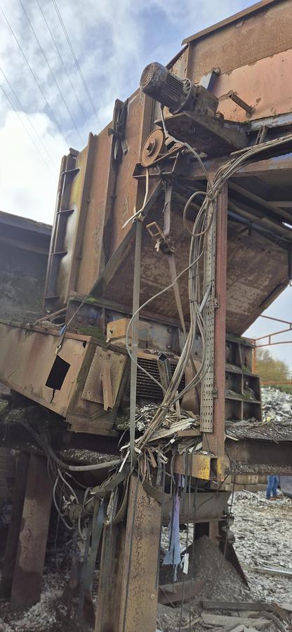 Used Hammer Mill processing Line WIth ECS and trommel