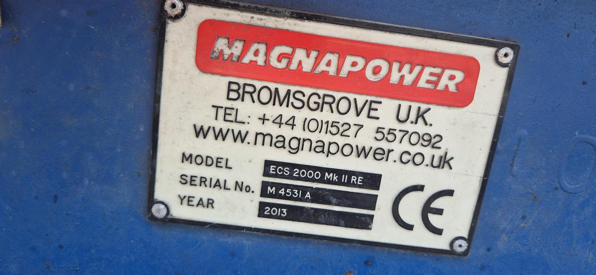 Used 2013 Magnapower Eddy current ECS and magnet