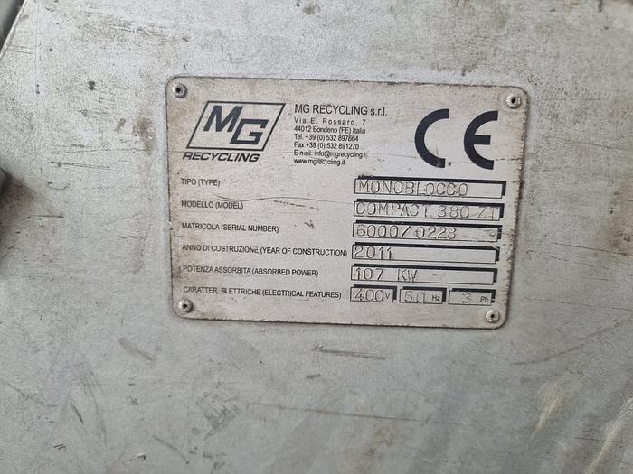Used 2011 MG Recycling  Full Cable Granulation Line