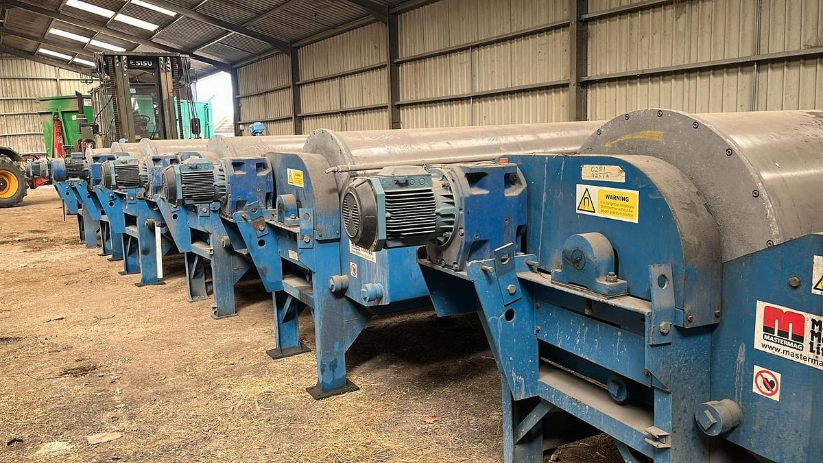 Used 2008 Master Magnets Con Current Wet Drum Magnetic Separator