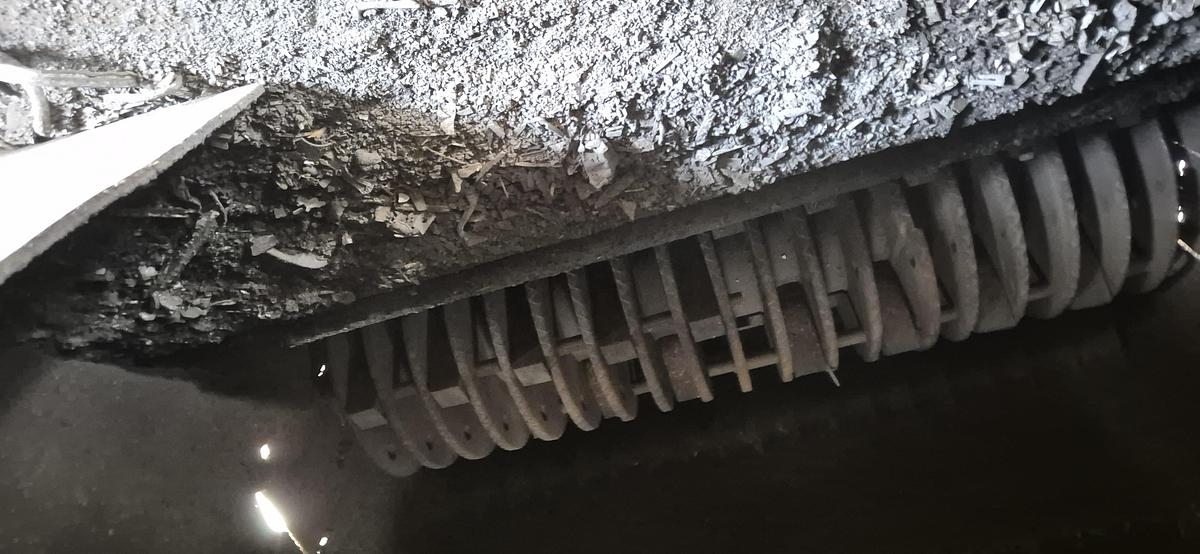 Used Hammer Mill processing Line WIth ECS and trommel