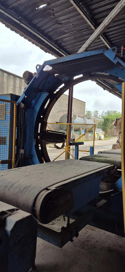 Used PAAL DONKON 500 Fully Automatic Baler & Cross Wrap Wrapping System