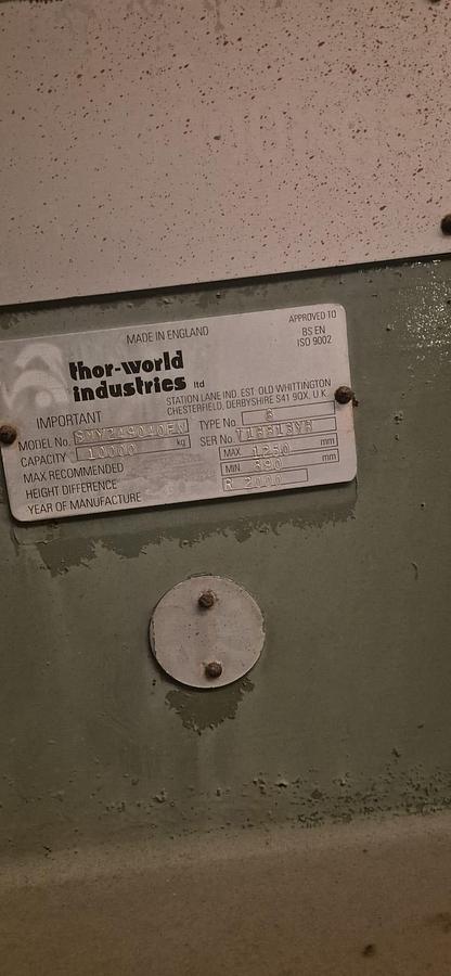 Used 2000 Thor World Industries SMY249040FW6  Ten Tonne Type 6 Mobile Yard Ramp