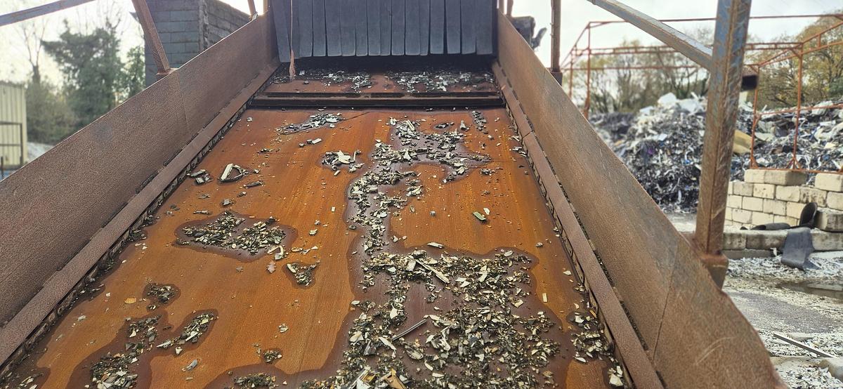 Used Hammer Mill processing Line WIth ECS and trommel