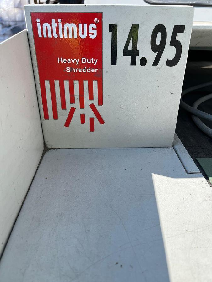 Used 2009 Intimus 14.95 Heavy Duty Shredder
