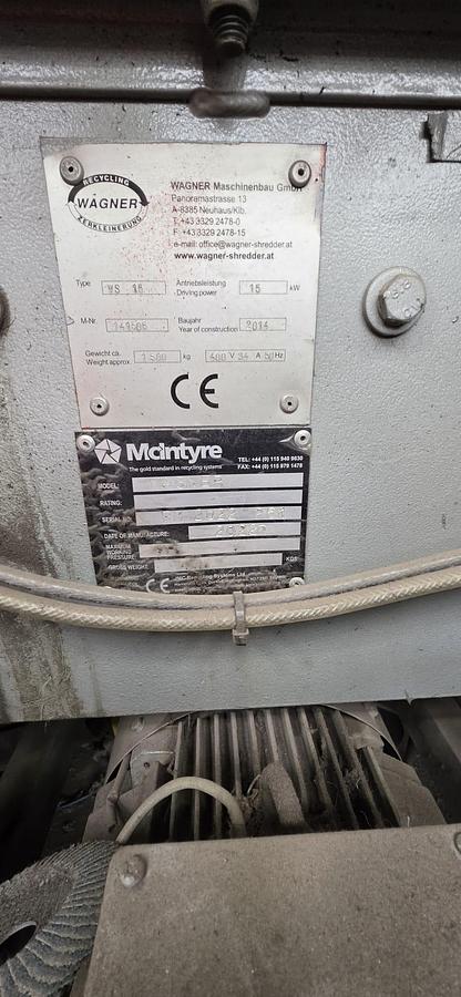 Used 2022 McIntyre MG 220 VZT Cable Granulator