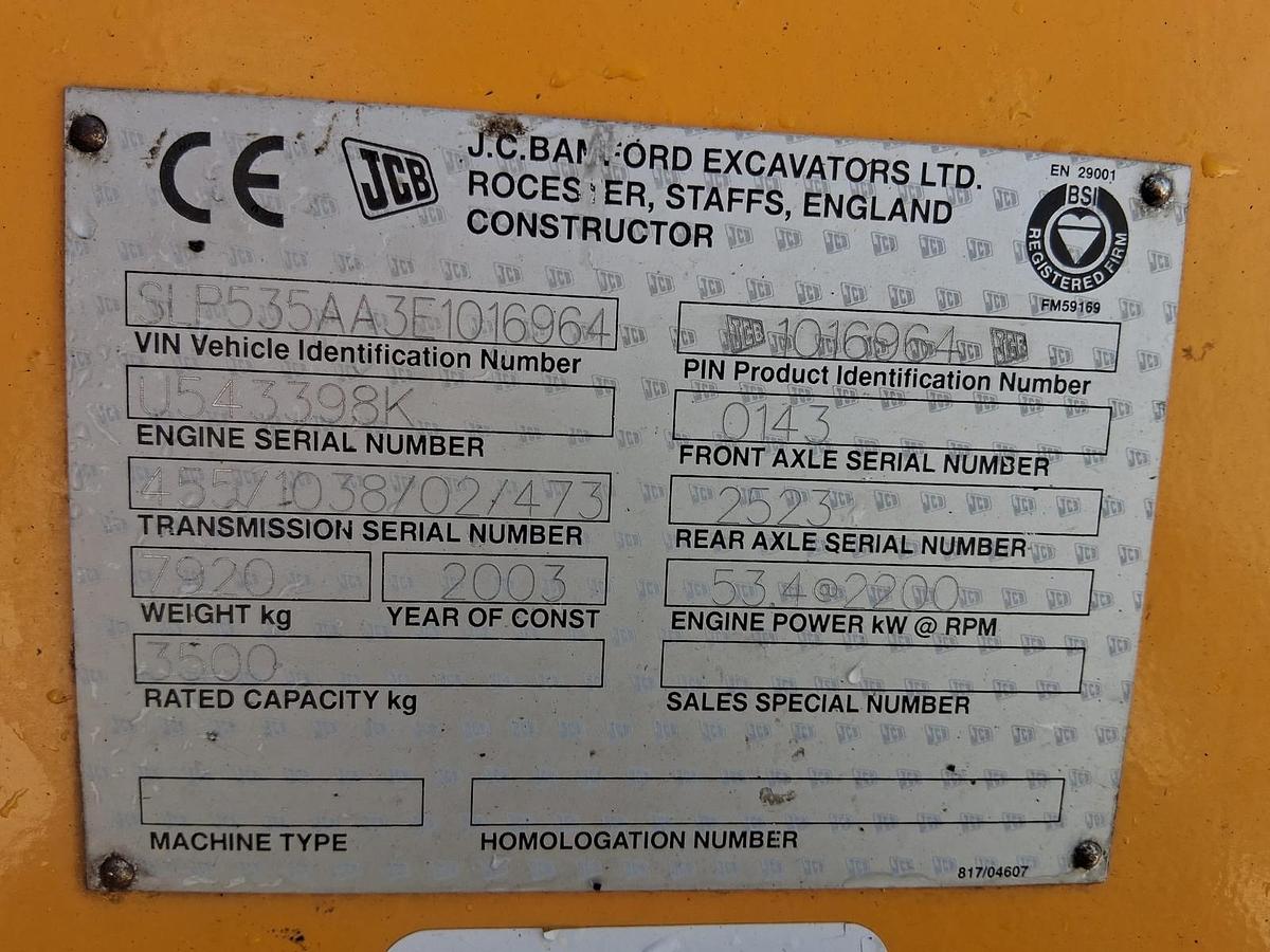 Used 2003 JCB 535 Telescopic Handler Telehandler 