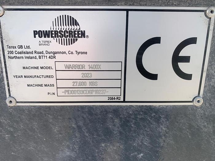 Used 2023 Powerscreen  Warrior 1400X