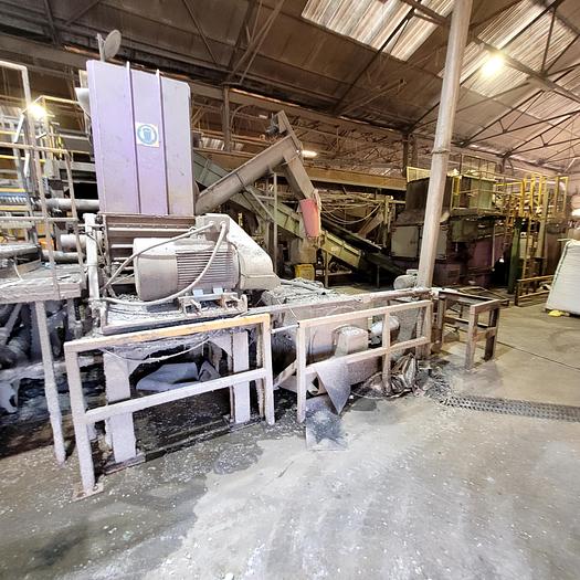 Used Full and comprehensive Plastics washing and drying line