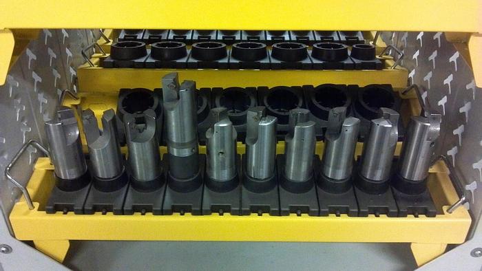 Used Misc. HKS 40 Tool Holders with Cart