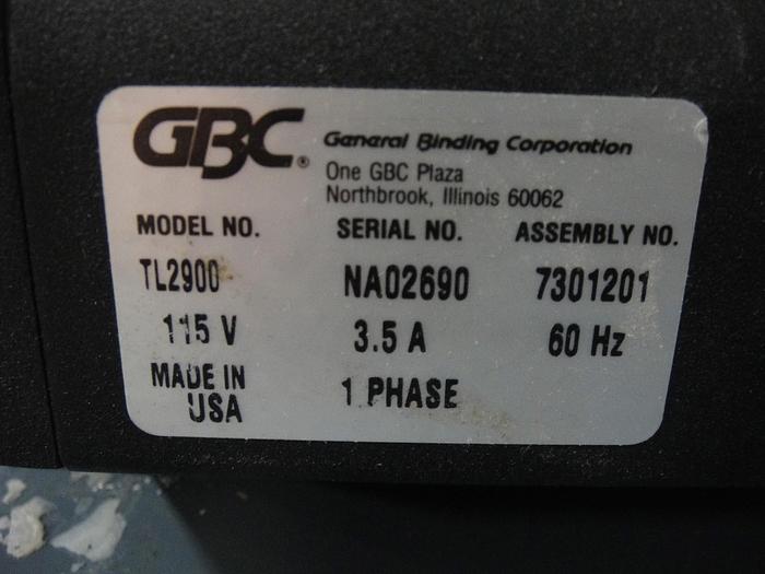 Used GBC TL2900 Modular 12" Electric Wire Closer