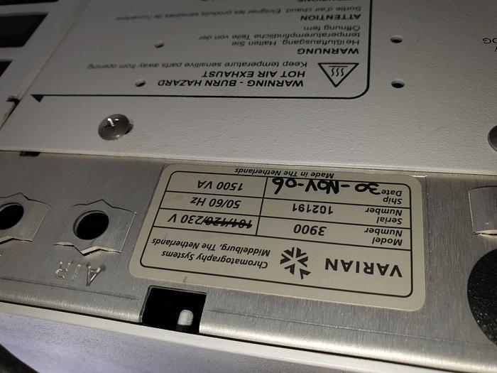 Used Varian 2100T / 3900 / CP8400 Gas Chromatography