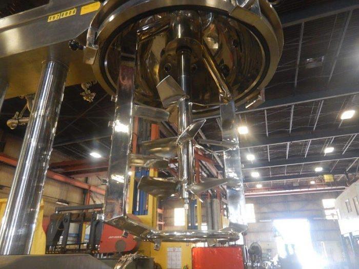 Used 40 GALLON (150 LITER) OLSA VACUUM HOMOGENIZER MIXER - 316L S/S - JACKETED