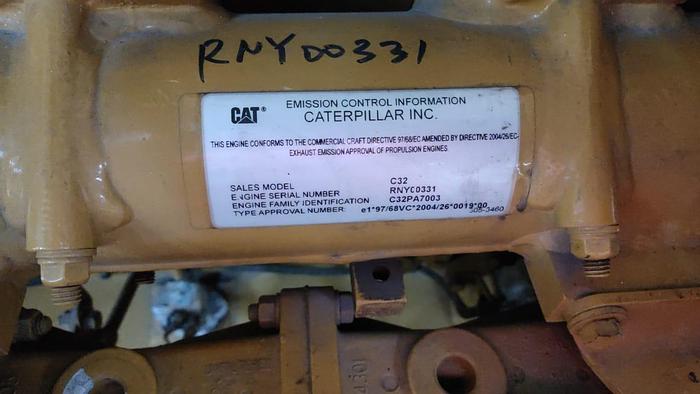 Caterpillar C32 Unused marine propulsion engines x 2 units