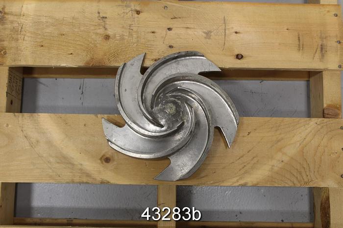 Used Goulds 3196 2x3x13 10" Diameter CF8M 5-Vane Impeller #43283