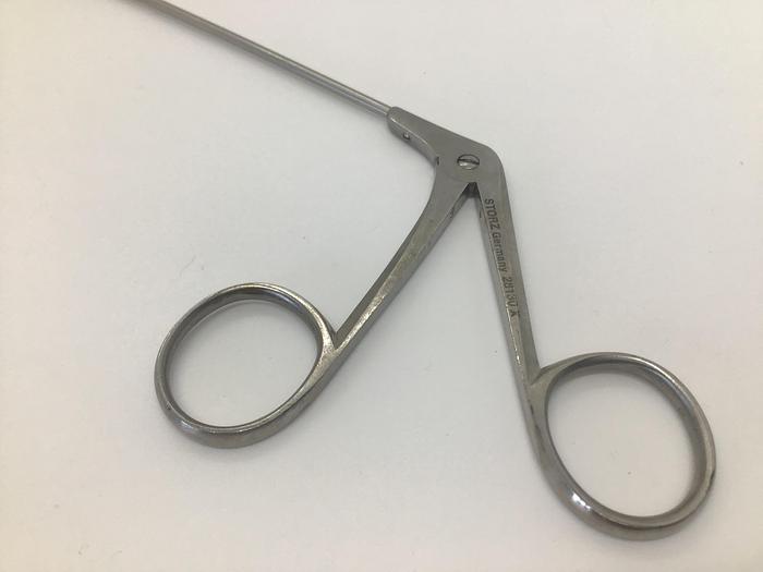 Used STORZ Forceps Biopsy Nodule Cup Angled Up 250mm