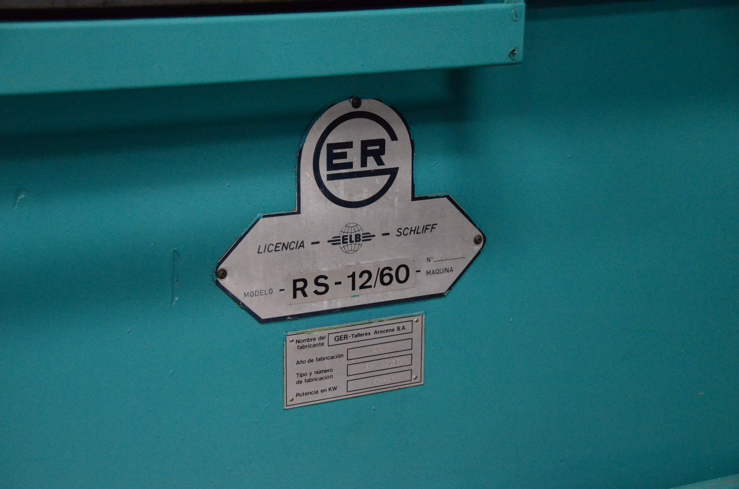 Usado Rectificadora plana GER RS-12/60 #4643