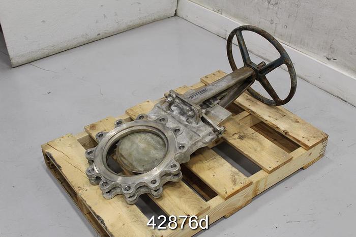 Used Dezurik 10" Hand Operated Knife Gate Valve #42876