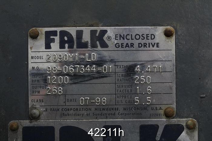 Used Falk 2090Y1-LD Gear Drive, 4.471/1 Ratio #42211