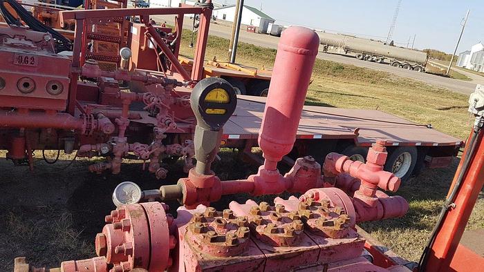 Used 1987 Pacific 4 Axle Carrier Style Oilfield Pump / Kill Truck