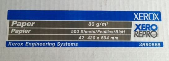 3R90868 Xerox A2 Premium High Quality Paper 420mm x 594m 80g/m2 (500 sheets)