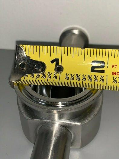 Used Lot of 13 - 3 Way Stainless Steel Tee w/ 3/4" Sanitary Fittings & 1 1/2" Center