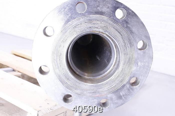 Used Fisher Direct Steam Injection Heater Valve, 4x4x4", Stainless Steel Body #40590