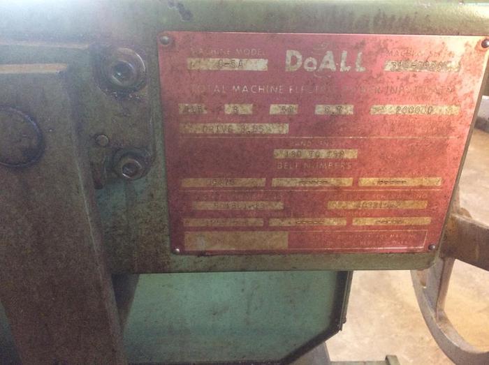 Used DoALL Model C 5A Automatic Horizontal Bandsaw