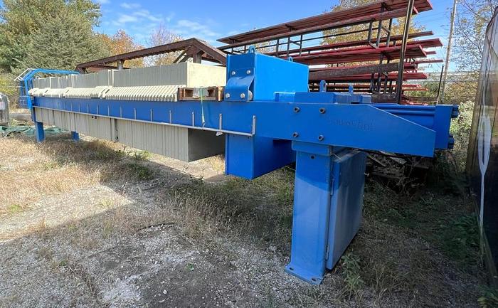 Used 117 CU. FT. MET-CHEM FILTER PRESS – 1200 MM – C.G.R. – PLATE SHIFTER (#9696)