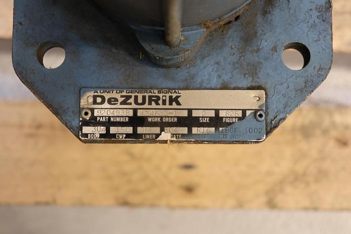 Used Dezurik 2" Air Operated Knife Gate Valve #44144