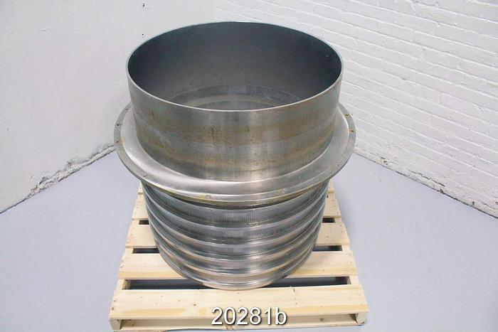 Used Bird 800 Pressure Screen Basket, .008" Slots #20281