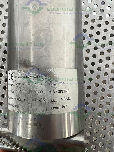 Used Inoxia  V9460-0040002 DN-1 1/2"  Butterfly Valve 316L