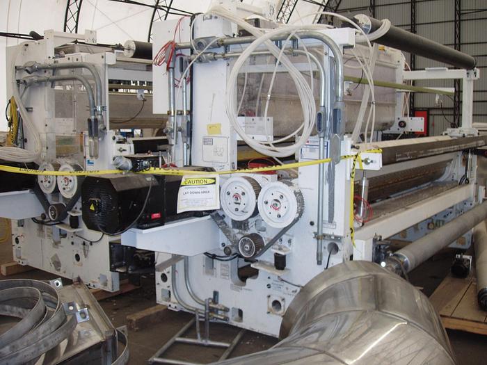 Used 105" (2.67M) PCMC LAMINATOR COMBINER TO COMBINE 2 WEBS OF TOILET TISSUE