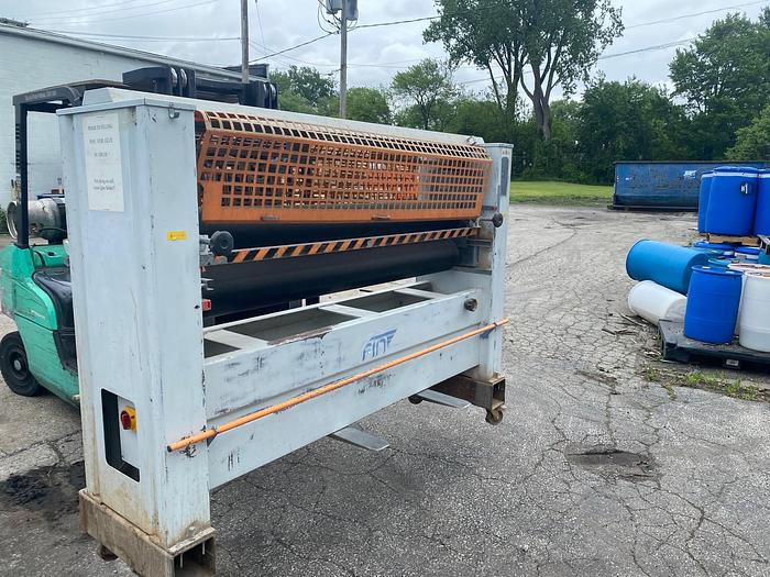 Used 2000 Fin Machine (Italy) SC2R 1600 2-Roll Glue Spreader & CLN 1600 Pinch Roller