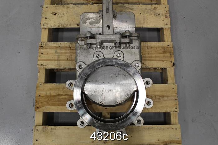 Used Velan 10" Hand Operated Knife Gate Valve #43206