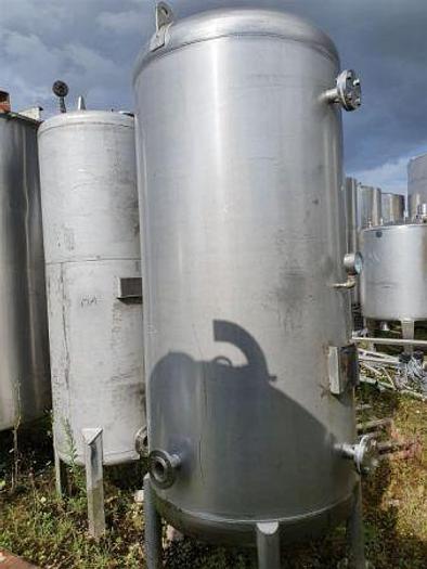 Used 2,000 Litre Stainless Steel Air Receiver / Pressure Vessel