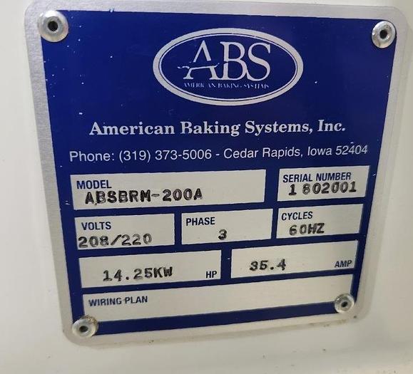Used American Baking Systems  ABSBRM-200A Spiral Dough Mixer