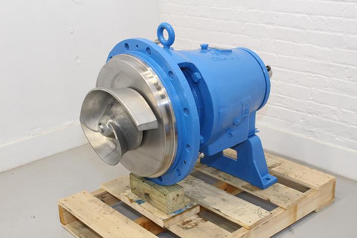 Used Goulds 3175 8x10x18H Pump, Stainless Steel Casing, 2-Vane Stainless Steel Impeller #43862
