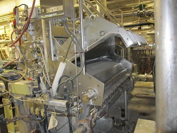 Used Beloit 87" Trim Paper Machine, With Voith Air Pad Headbox 90" Pond, Knockdown Fourdrinier Suction Couch, Suction Press, No Dryer Section, Size Press, 3 Roll Hot, Soft 2500 Pli Calender, Rice Barton Reel, Cameron Winder #27156