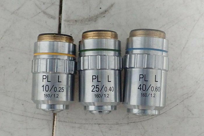 Used Jenco USA Compound Inverted Microscope with 3 Objectives