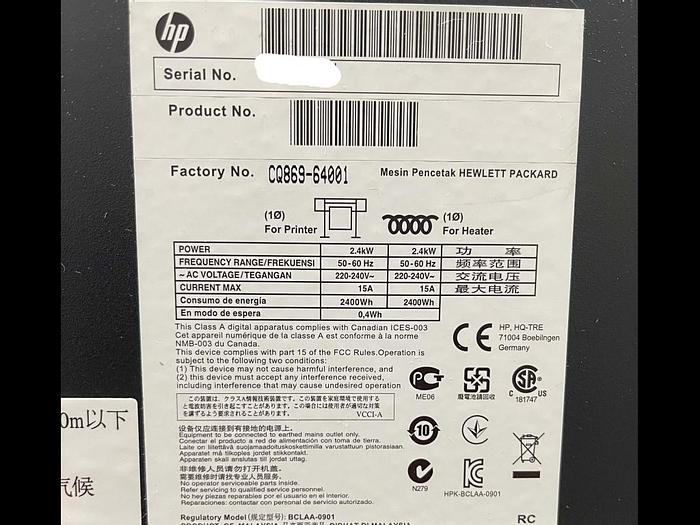 Used 2012 Hewlett-Packard HP L26500