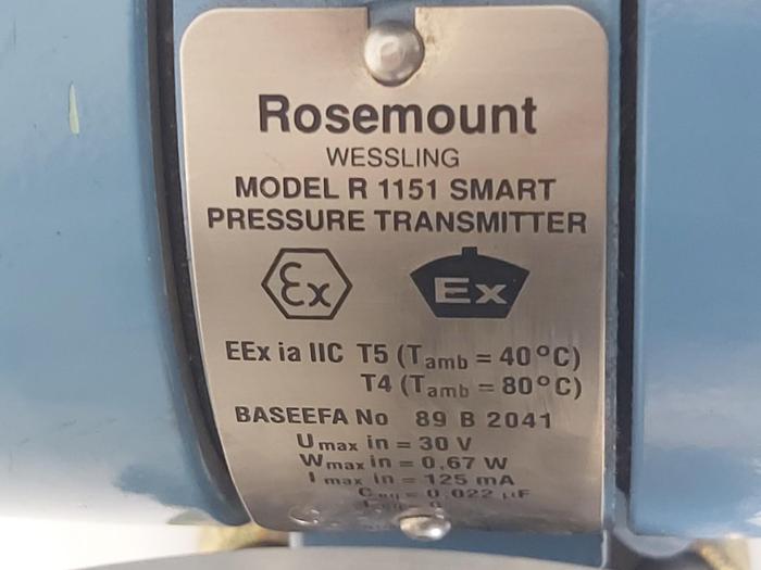 Gebraucht Drucktransmitter R 1151 Smart, AP4 S22 C1 SC I1 L4, 0-70mbar Rosemount neuwertig