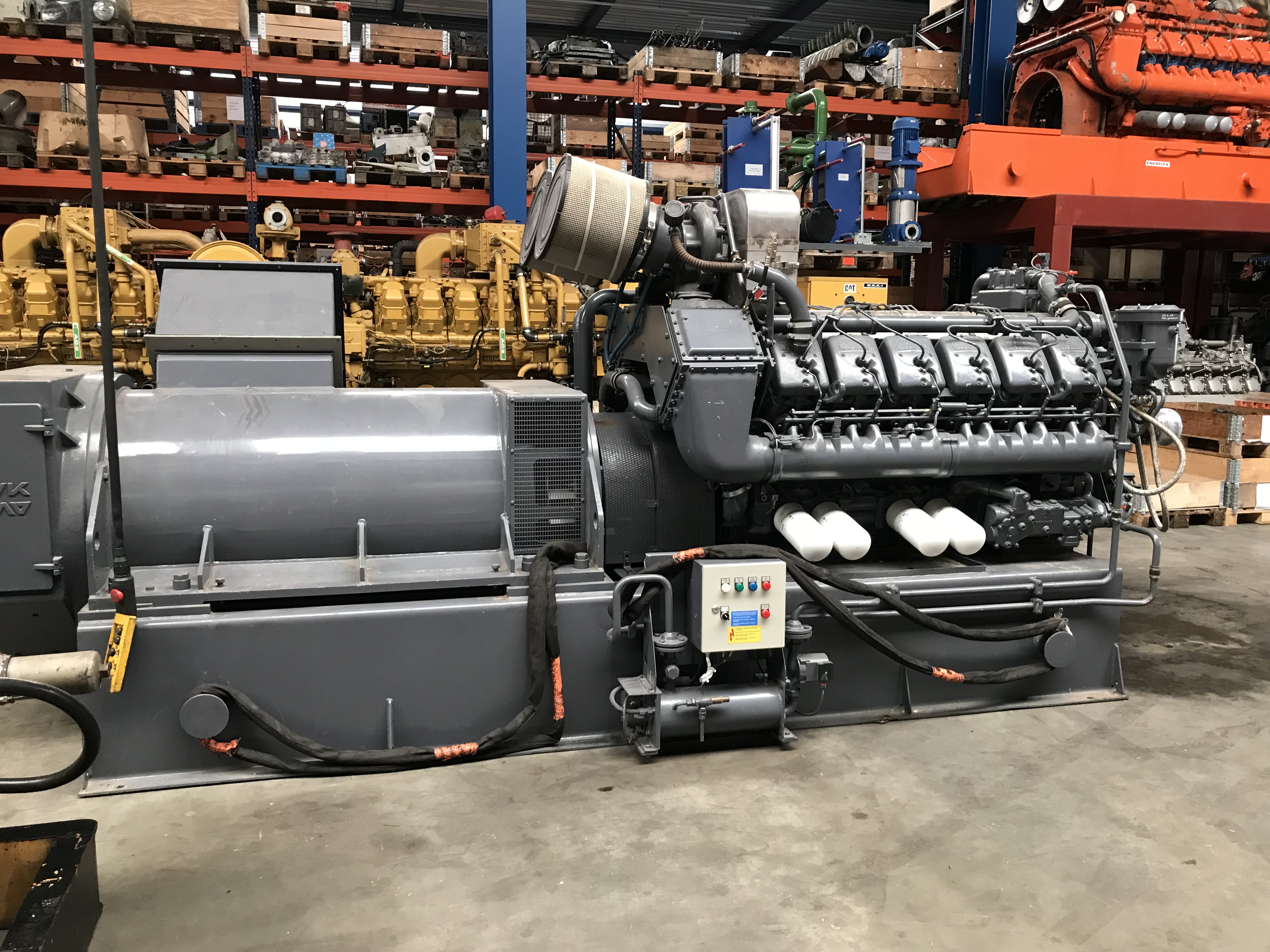 Used DEUTZ TBD 620-V12 / A.VAN KAICK – 1650 KVA GEN.SET